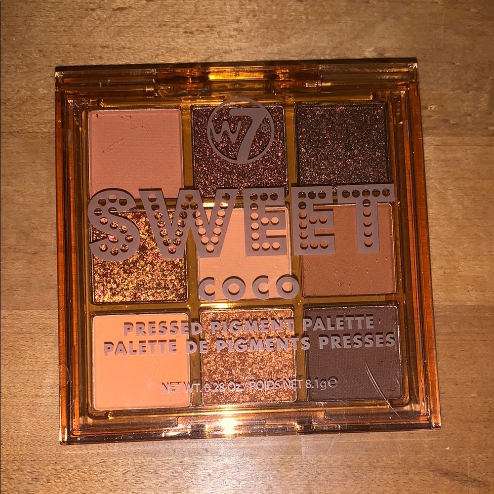 NEW W7 Sweet Coco Pressed Pigment Palette - Warm Tones